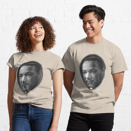 Discover Dr Martin Luther King Jr Roundly Cropped Headshot T-Shirt
