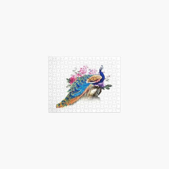 Discover Beautiful Peacock Design Jigsaw Puzzle