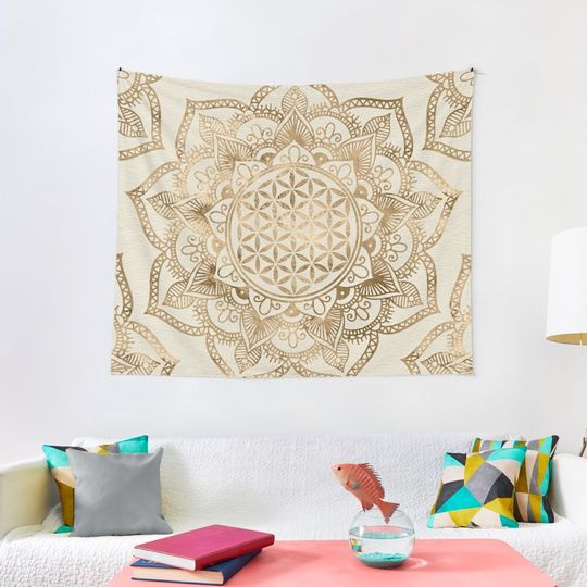 Discover Flower Of Life In Lotus Tapestry