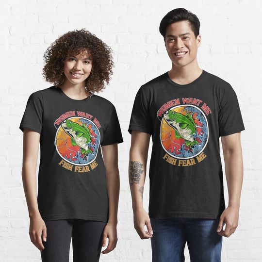 Discover Want Me Fish Fear Me Cute Gift Idea Essential T-Shirt