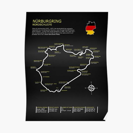 Discover The Nurburgring Premium Matte Vertical Poster
