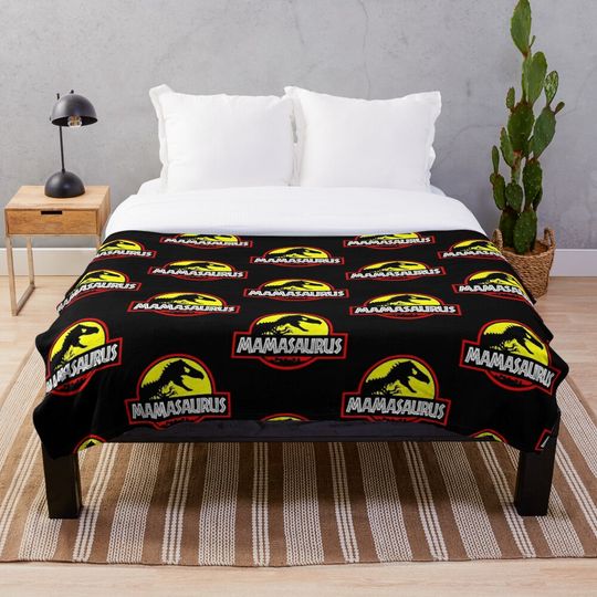 Discover Mamasaurus Throw Blanket