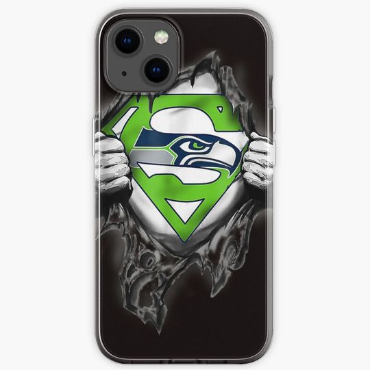 Discover Football Team Superhero Seattle seahawk iPhone Case