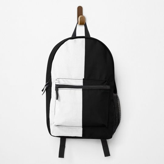 Discover Backpack - Half White and Black Backpack