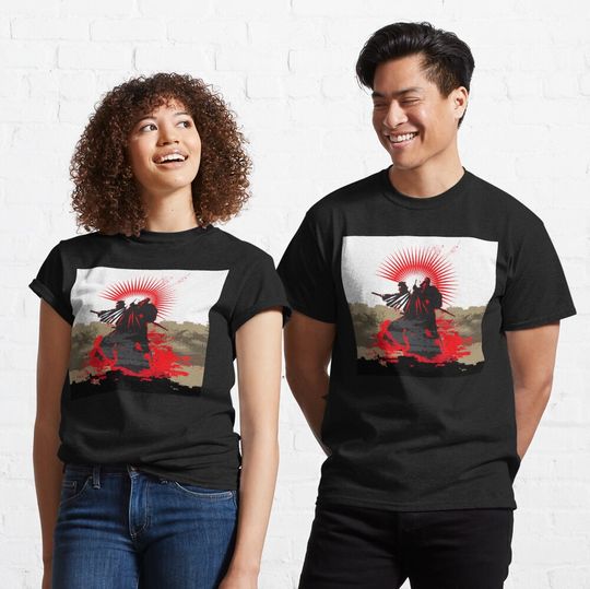 Discover Samurai Fighting | Japanese Graphic Anime Art T-Shirt
