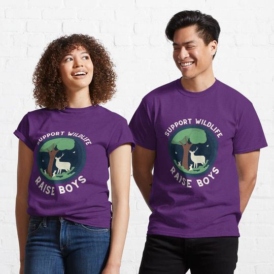 Discover Support Wildlife Raise Boys Classic T-Shirt