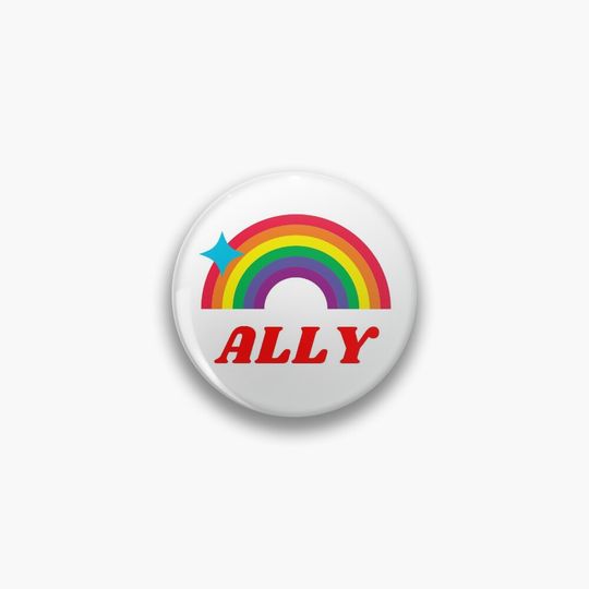 Discover Rainbow Ally, LGBT, LGBTQ,  Pin