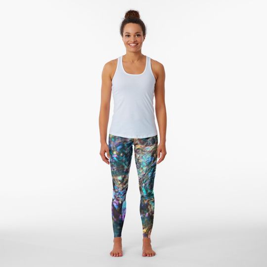 Discover Turquoise Oil Slick Quartz Leggings