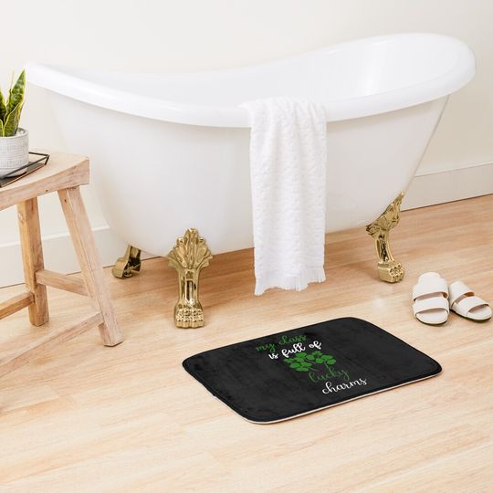 Discover My Class Is Full Of Lucky Charms Bath Mat