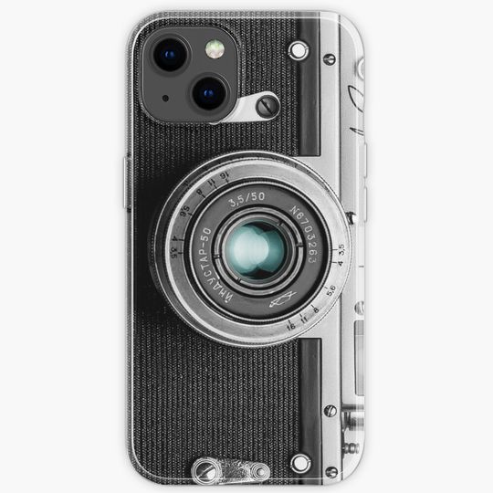 Discover Camera with blue lens for funny photographer iPhone Case