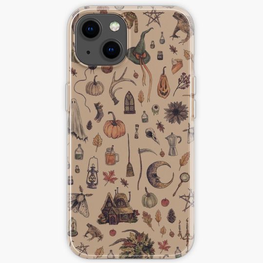 Discover Rustic Brown Cozy Crone iPhone Case