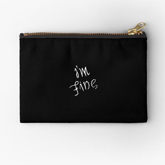 Discover I'm Fine BTS graphic  Zipper Pouch