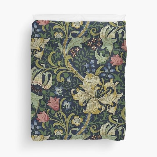 Discover William Morris Golden Lily pattern Duvet Cover