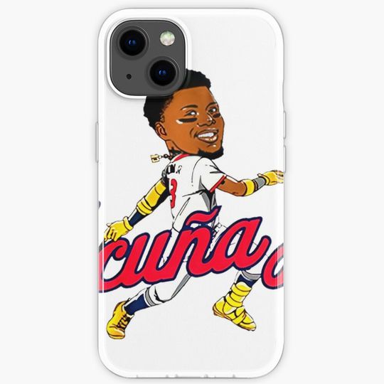 Discover Ronald Acuña Jr cartoon  iPhone Case