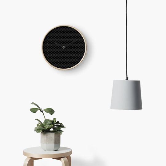 Discover Carbon Fiber High Tech Texture Clock