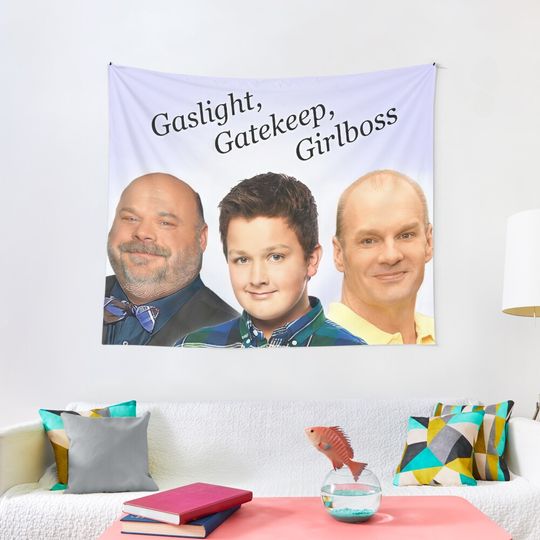 Discover Gaslight Gatekeep Girlboss Tapestry