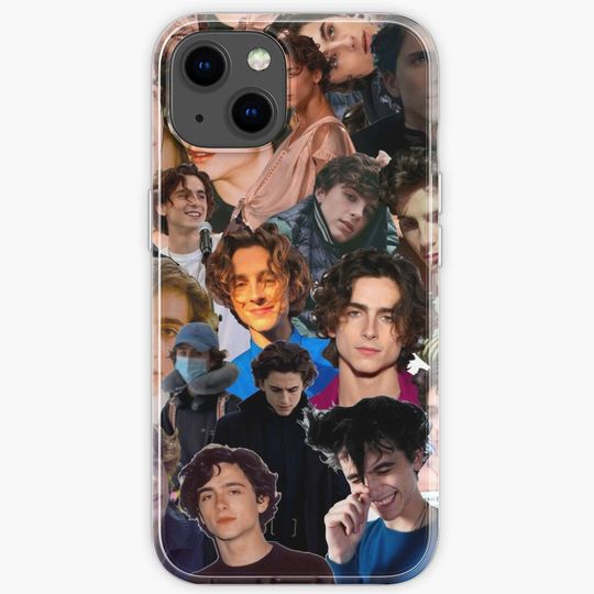 Discover Timothée Chalamet Photo Collage iPhone Case
