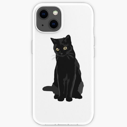 Discover Black Cat iPhone Case