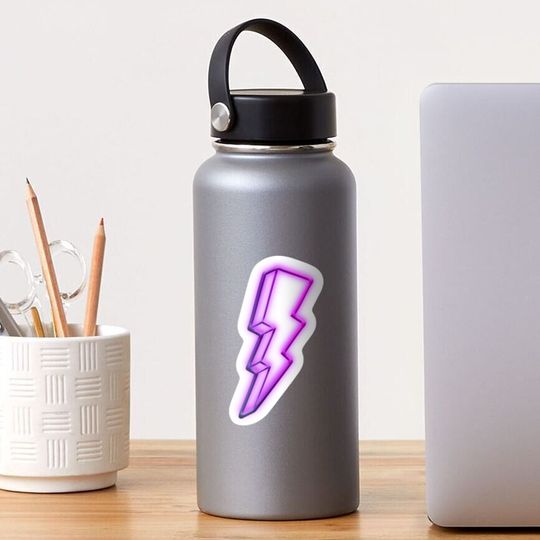 Discover Purple Lightning Sticker