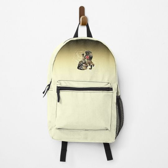 Discover Beauty - Beast - Gold Red Rose Couple Romantic Magic Enchanted Love Backpack