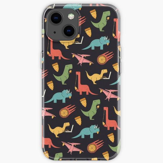 Discover Pizza Dinos iPhone Case
