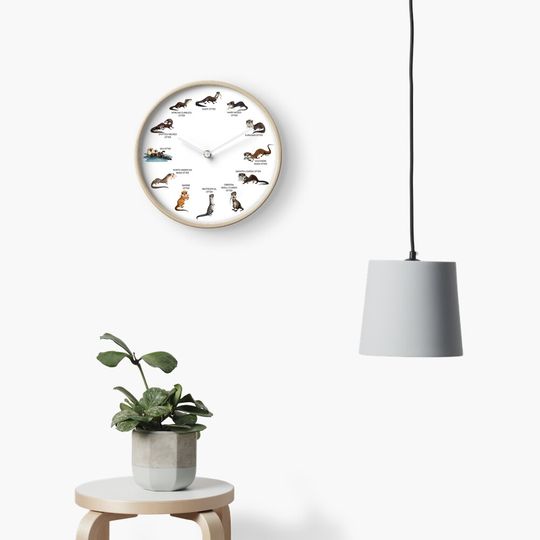 Discover Otters Of The World Clock