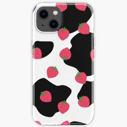 Discover Strawberry cow iPhone Case