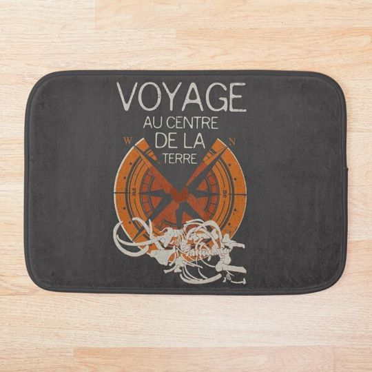 Discover Books Collection: Jules Verne Bath Mat