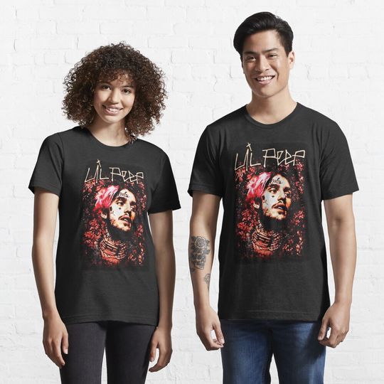 Discover Lil Peep Floral Portrait T-Shirt