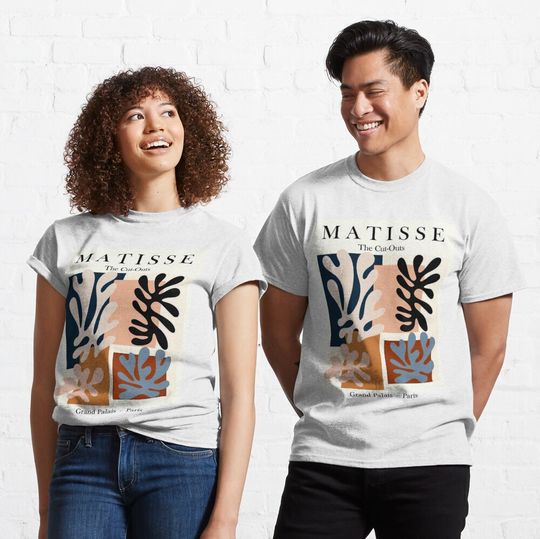 Discover Vintage Matisse The Cut Outs Exhibit Advertising Print T-Shirt