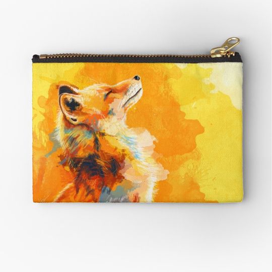 Discover Blissful Light Fox Zipper Pouch