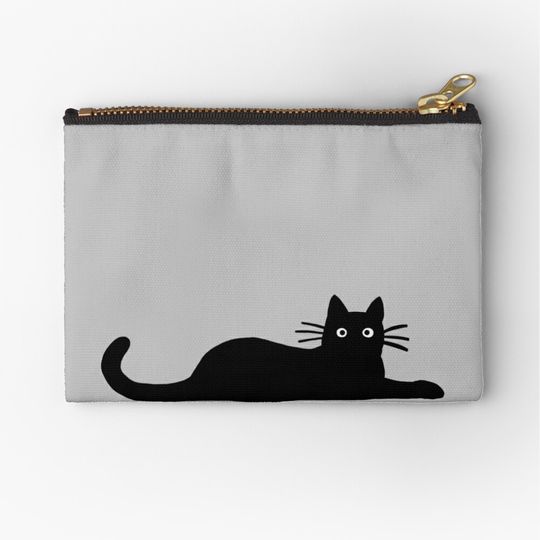 Discover Black Cat Zipper Pouch