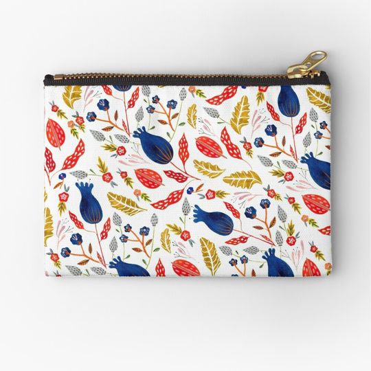 Discover Rustic Floral Makeup Bags