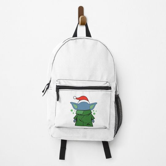 Discover Small baby santa blue alien Backpack