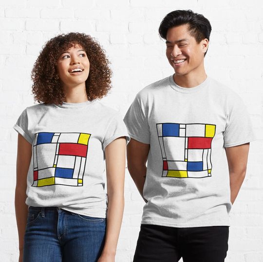 Discover Mondrian Minimalist De Stijl Modern Art T-Shirt