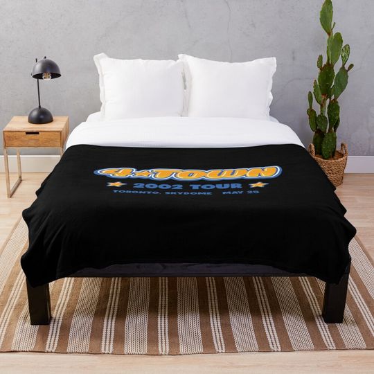 Discover 4Town World Tour Toronto 2002 Concert Tee Classic Throw Blanket