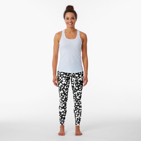 Discover Black and White Polka Dot Leggings