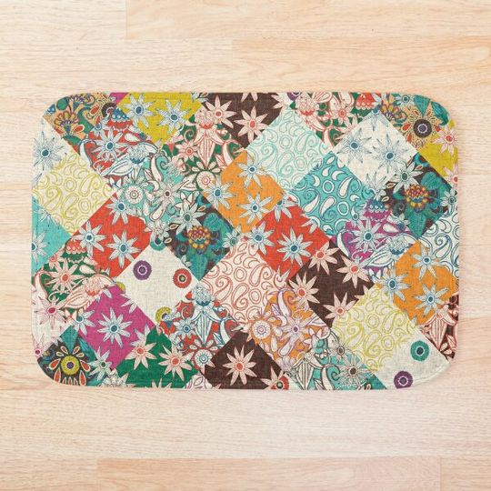 Discover sarilmak patchwork Bath Mat