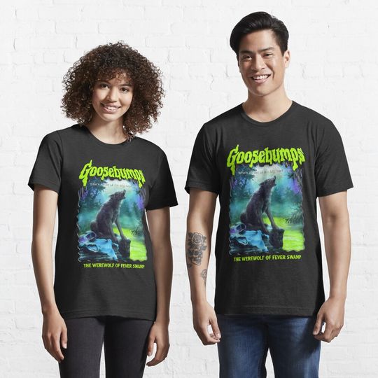 Discover R.L. Stine Goosebumps Nightmare Halloween Werewolf Fever Swamp  T-Shirt