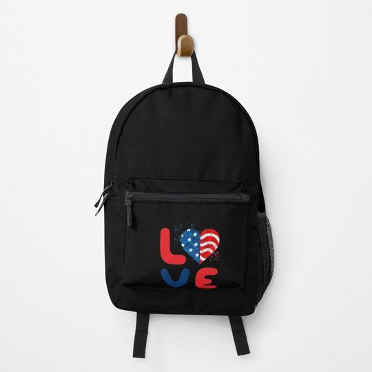 Discover American Love 4th Of July Backpack