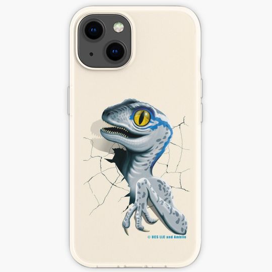 Discover Jurassic World - Baby Blue Velociraptor iPhone Case