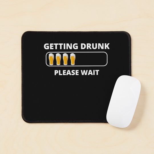 Discover Funny Mardi Gras Drinking Costume Mouse Pad