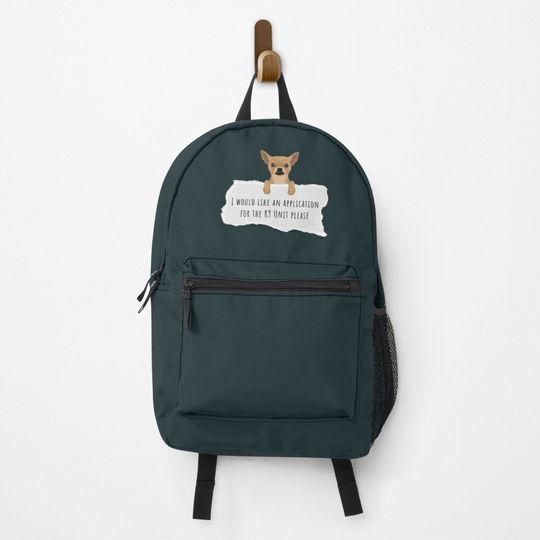 Discover K-9 Police Chihuahua Application Backpack