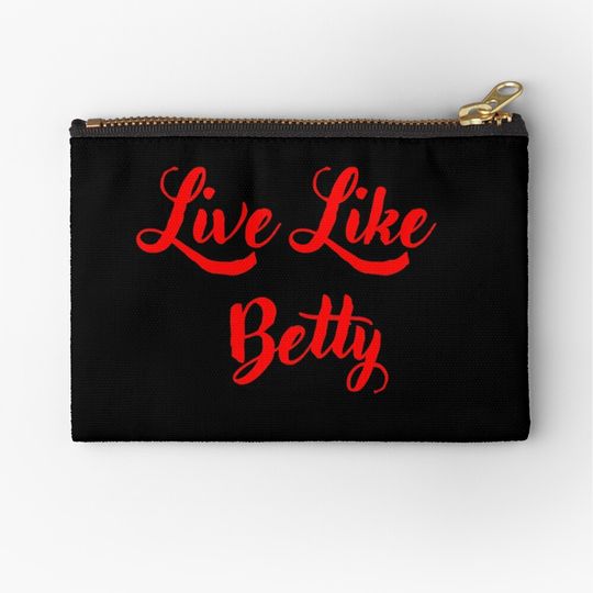 Discover LIVE LIKE BETTY Zipper Pouch