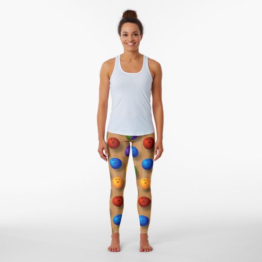 Discover Bowling Pattern 6 Leggings