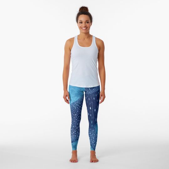 Discover Whale shark landescape- Sticker- Pillow cover Leggings