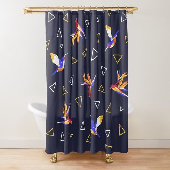 Discover Birds of Paradise Shower Curtain