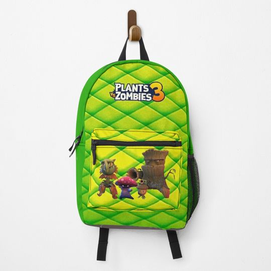 Discover plants vs. Zombies 3, green backpack