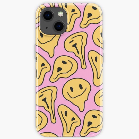 Discover Melting smiley face iPhone Case