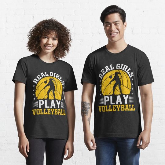 Discover Real Girl Play Volleyball 2023 T-Shirt
